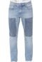 Calça Jeans Calvin Klein Jeans Slim Recortes Azul - Marca Calvin Klein Jeans
