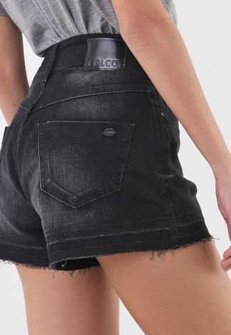 Short Jeans Colcci Estonado Preto - Compre Agora