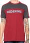 Camiseta New Era Trancador Washington Redskins Vinho/Cinza - Marca New Era