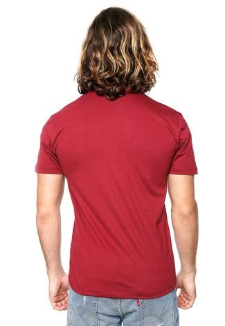 Camiseta Reef Stripe Vermelha