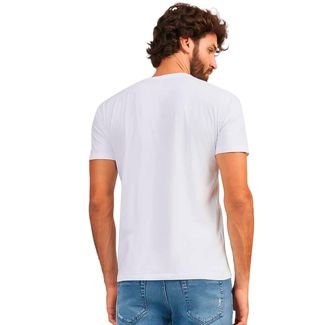 Camiseta Acostamento Casual Ou24 Branco Masculino