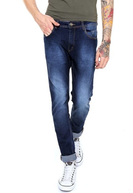 Calça Jeans Terminal Jeans Skinny Power Azul - Marca Jezzian