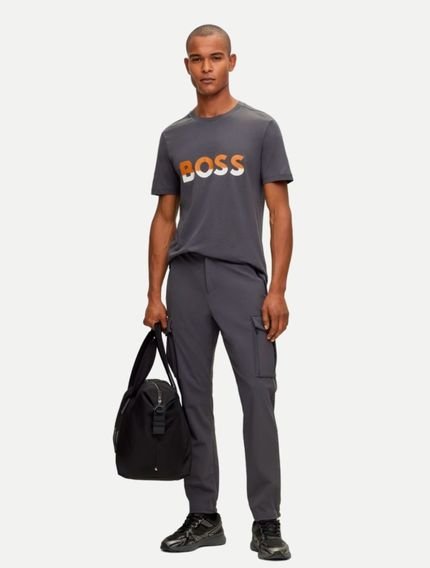 Camiseta Hugo Boss Tee 1 Chumbo - Marca Hugo Boss