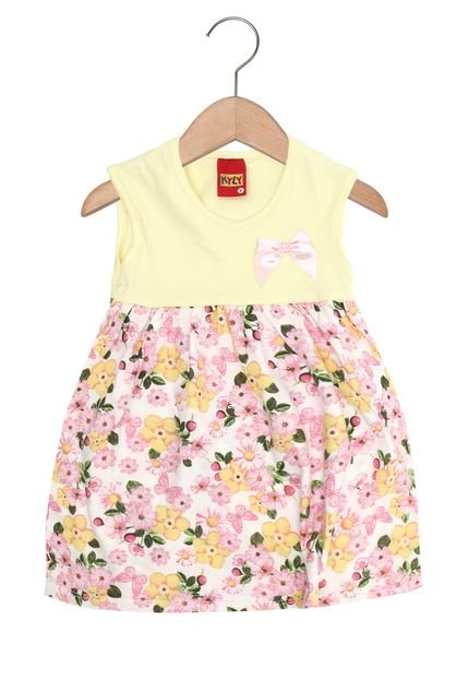 Vestido Kyly Menina Amarelo - Marca Kyly