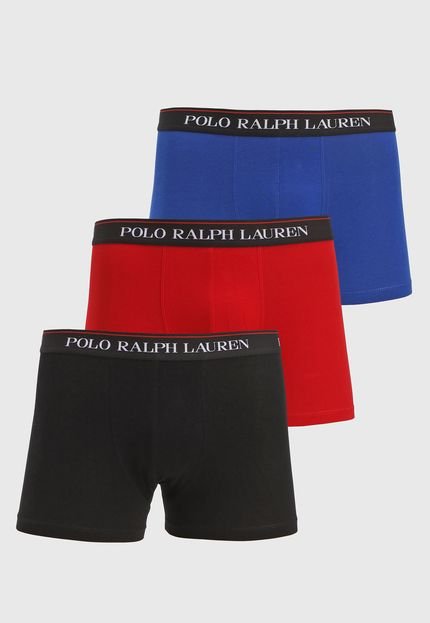 Kit 3pçs Cueca Polo Ralph Lauren Boxer Color Preto - Marca Polo Ralph Lauren