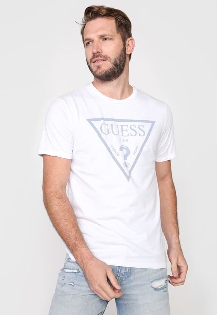 Camiseta Guess Logo Branca - Marca Guess