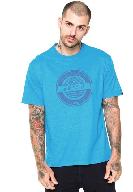 Camiseta Quiksilver Brazil Azul - Marca Quiksilver