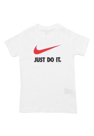 Camiseta Nike Menino Liso Branca - Compre Agora