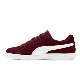 Puma smash hot sale v2 vermelho