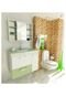 Gabinete para Banheiro 80 cm com 2 Peças Vetro 13 Branco e Verde Tomdo - Marca Tomdo