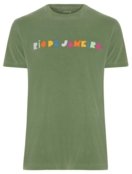 Camiseta Osklen Masculina Slim Stone Rio de Janeiro Recorte Verde Incolor - Marca Osklen