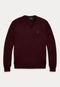 Suéter Tricot Polo Ralph Lauren Reto Logo Vinho - Marca Polo Ralph Lauren