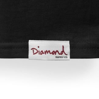 Camiseta Diamond Box Logo Tee Preto