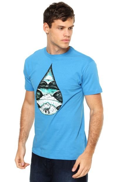 Camiseta Manga Curta  Reef Water Azul - Marca Reef