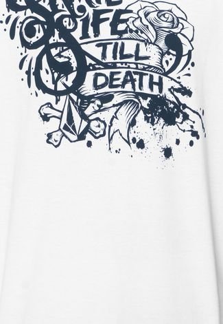 Camiseta  Volcom Skate Life Branca
