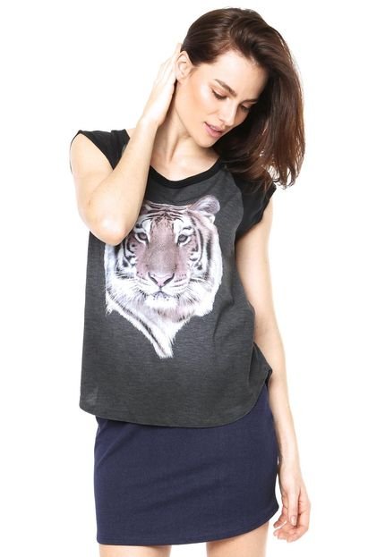 Camiseta FiveBlu Tiger Cinza - Marca FiveBlu