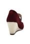 Scarpin Moleca Fivela Vinho - Marca Moleca