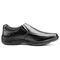 Sapato Social Masculino Calce Fácil Elástico Sintético Brilhante Ferrareto - Preto - Marca Ferrareto Calçados