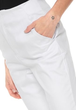 Calça Sarja Calvin Klein Chino Básica Branca