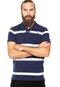 Camisa Polo Tommy Hilfiger Regular Fit Listras Azul Marinho - Marca Tommy Hilfiger