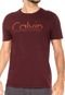 Camiseta Calvin Klein Jeans Estampada Vinho - Marca Calvin Klein Jeans