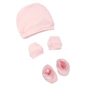 Kit Roupas de Bebê 21 Peças Body e Mijão Liso e Acessórios Rosa - Marca Koala Baby