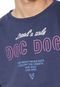Moletom Flanelado Fechado Doc Dog Lettering Azul-marinho - Marca Doc Dog