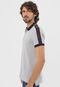 Camisa Polo Tommy Hilfiger Reta Logo Cinza - Marca Tommy Hilfiger
