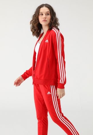Agasalho adidas Sportswear Logo Vermelho