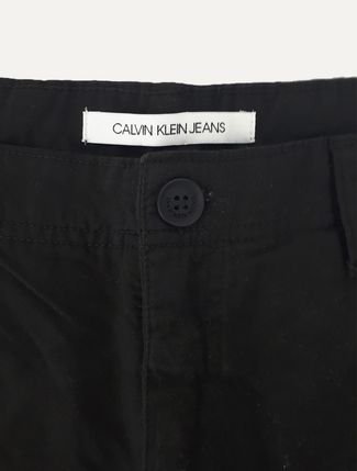 Bermuda Calvin Klein Jeans Masculina Color Cargo Preta