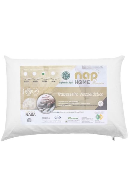 Travesseiro NAP Altura 14 Premium Branco - Marca NAP
