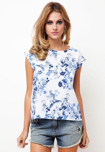 Blusa MNG Barcelona Marible Branca - Marca MNG Barcelona