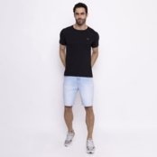 Kit 3 Camisetas Itália Alta Costura Preto Chumbo e Branco Mescla Multicolorido - Marca HILMI