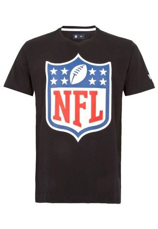 Camiseta New Era Logo NFL Preta