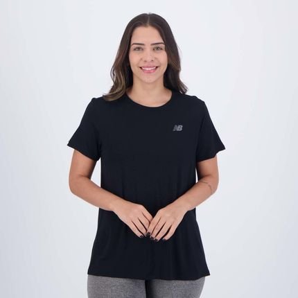 Camiseta New Balance Active Feminina Preta - Marca New Balance