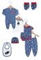 Kit Body 7pçs Tip Top Baby Menino Azul - Marca Tip Top