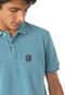 Camisa Polo Osklen Reta Brasão Azul - Marca Osklen