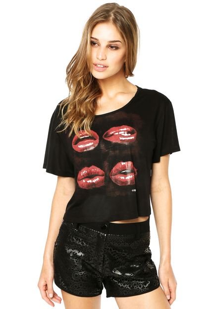 Camiseta Forum Lips Preta - Marca Forum