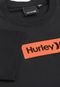 Camiseta Hurley Menino Lettering Preta - Marca Hurley