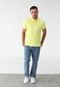 Camisa Polo Tommy Hilfiger Reta Logo Amarela - Marca Tommy Hilfiger