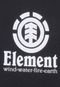 Camiseta Element Menino Frontal Preta - Marca Element