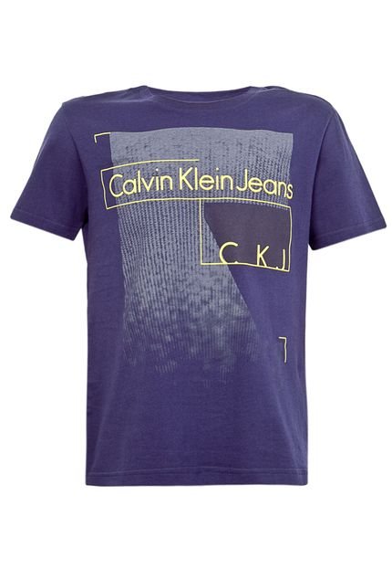 Camiseta Calvin Klein Kids Quadrado Azul - Marca Calvin Klein Kids