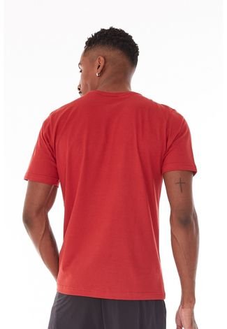 Camiseta Diadora Tonal Frieze Vermelha
