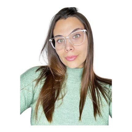 Armação Óculos De Grau Feminina Gatinho Claire Transparente  - Marca Palas Eyewear