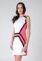 Vestido Tantan Curto Geometric Branco - Marca Tantan