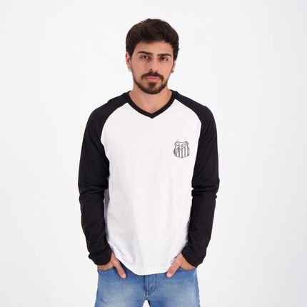 Camiseta Santos Manga Longa Branca - Marca Meltex