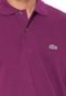 Camisa Polo Lacoste Classic Fit Roxa - Marca Lacoste