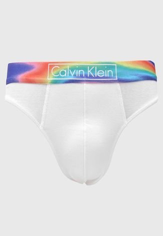 Cueca Calvin Klein Underwear Fio Dental Pride Branca - Compre