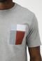 Camiseta Aramis Reta Color Block Cinza - Marca Aramis