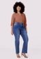 Calça Jeans Plus Size Reta Chapa Barriga - Marca Lunender